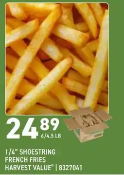 US Foods Chef's Store 1/4" shoestring french fries harvest value offer