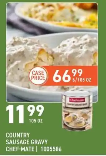 Country sausage gravy chef-mate