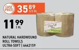 US Foods Chef's Store Natural hardwound roll towels ultra-soft offer