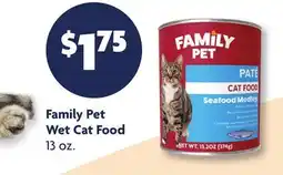 Family Dollar Family Pet Wet Cat Food offer