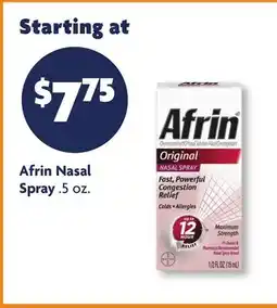 Family Dollar Afrin Nasal Spray offer