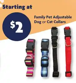 Family Dollar Family Pet Adjustable Dog or Cat Collars offer