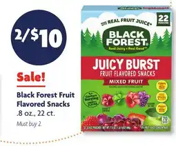 Family Dollar Black Forest Fruit Flavored Snacks offer