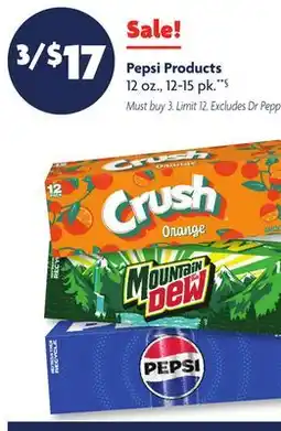 Family Dollar Pepsi Products offer