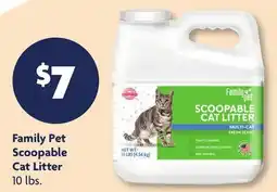 Family Dollar Family Pet Scoopable Cat Litter offer