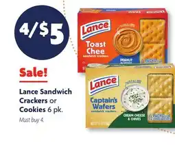 Family Dollar Lance Sandwich Crackers or Cookies offer