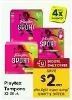 Safeway Playtex Tampons offer