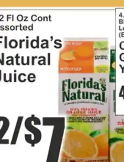 Key Food Florida's Natural Juice offer