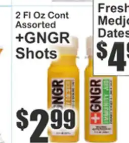 Key Food 2 FL Oz Cont Assorted +GNGR Shots offer