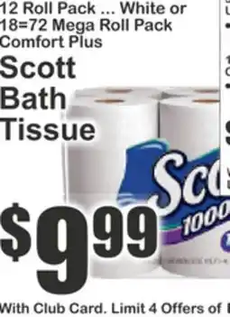 Key Food Scott Bath Tissue offer