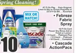 Key Food • Febreze Fabric Spray • Cascade ActionPacs offer