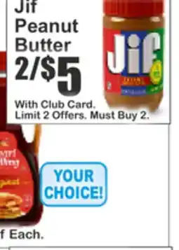 Key Food Jif Peanut Butter offer