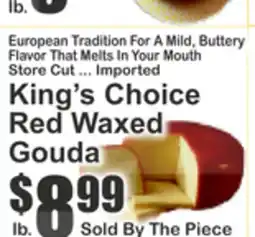 Key Food King's Choice Red Waxed Gouda offer