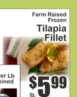 Key Food Farm Raised Frozen Tilapia Fillet offer