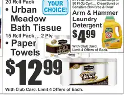 Key Food • Urban Meadow Bath Tissue • Paper Towels offer