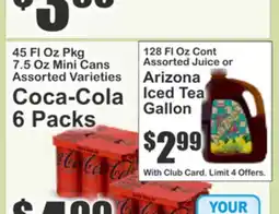 Key Food Coca-Cola 6 Packs offer