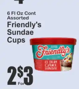 Key Food Friendly's Sundae Cups offer