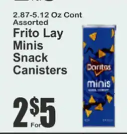 Key Food Frito Lay Minis Snack Canisters offer