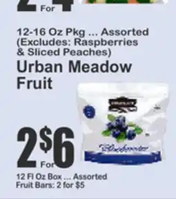 Key Food 12-16 Oz Pkg ... Assorted (Excludes: Raspberries & Sliced Peaches) Urban Meadow Fruit offer