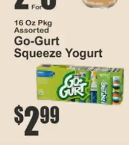 Key Food Go-Gurt Squeeze Yogurt offer