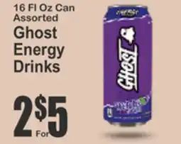 Key Food 16 FL Oz Can Assorted Ghost Energy Drinks offer