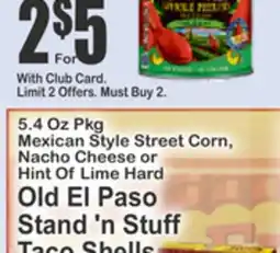 Key Food Old El Pasoand 'n Stuff Taco Shells offer
