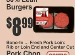 Key Food BOONE'S 90% Lean Burgers offer