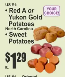 Key Food US #1: Red A or Yukon Gold Potatoes or Sweet Potatoes offer