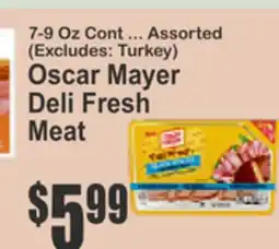 Key Food Oscar Mayer Deli Fresh Turkey offer