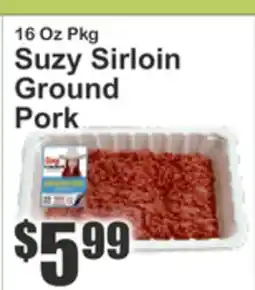 Key Food 16 Oz Pkg Suzy Sirloin Ground Pork offer