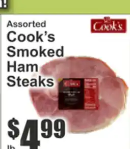 Key Food Assorted Cook's Smoked Ham Steaks offer