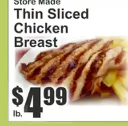 Key Food Store Made Thin Sliced Chicken Breast offer