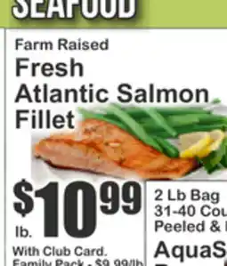 Key Food Farm Raised Fresh Atlantic Salmon Fillet offer