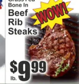 Key Food Grass Fed Bone In Beef Rib Steaks offer