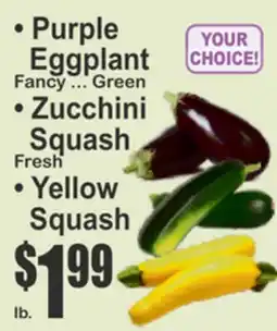 Key Food • Purple Eggplant Fancy ... Green • Zucchini Squash Fresh • Yellow Squash offer