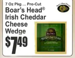 Key Food Boar's Head Irish Cheese Wedge offer