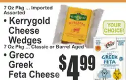 Key Food • Kerrygold Cheese Wedges • Greco Greek Feta Cheese offer