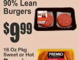 Key Food 90% Lean Burgers offer