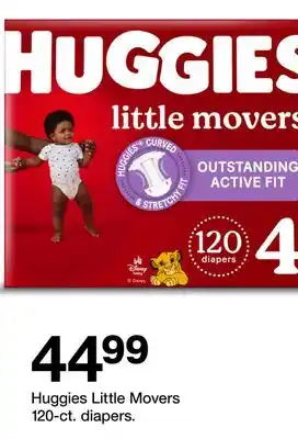 Target Huggies Little Movers 120-ct. diapers offer