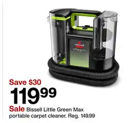 Target Bissell Little Green Max portable carpet cleaner offer