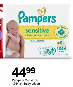 Target Pampers Sensitive 1,344-ct. baby wipes offer