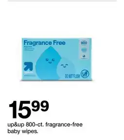 Target up&up 800-ct. fragrance-free baby wipes offer