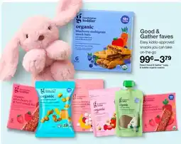 Target Good & Gather baby & toddler organic snacks offer