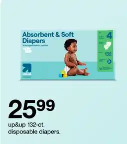 Target up & up 132 - ct. disposable diapers offer