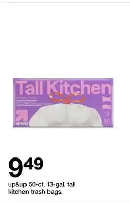 Target up & up 50 tall kitchen trash bags offer