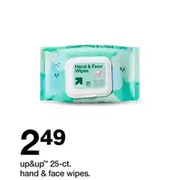 Target up & up hand & face wipes offer