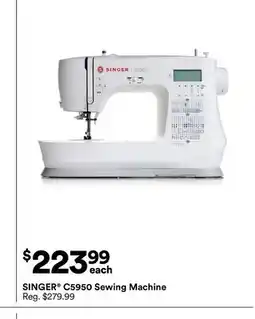 Michaels SINGER C5950 Sewing Machine offer