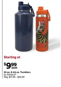 Michaels 25 oz. & 64 oz. Tumblers by Ashland offer