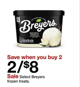 Target Select Breyers frozen treats offer