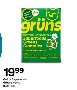 Target Superfoods Greens 96-ct. gummies offer